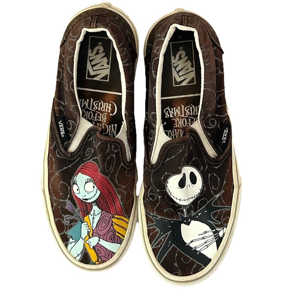 Vans Disney's Nightmare‎ Before Christmas Slip On Shoes Men's Size 4 Women's 5.5